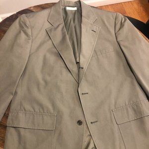 Brooks Brothers Poplin Suit Olive Green/Drab Green Size 38R; pants 34x28
